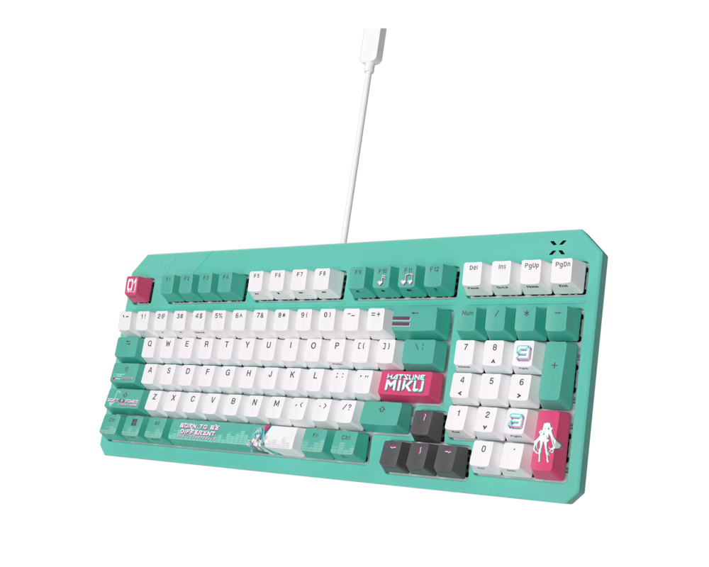 Клавиатура Геймърска клавиатура ASUS TUF Gaming K3 Gen II Hatsune Miku Edition - Optical Mechanical Switch 2
