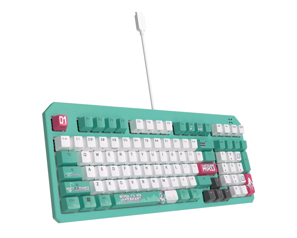 Клавиатура Геймърска клавиатура ASUS TUF Gaming K3 Gen II Hatsune Miku Edition - Optical Mechanical Switch 3