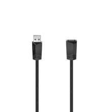  Удължителен кабел HAMA, USB-A женско - USB-A мъжко, 1.5 м, 480 Mbit/s, Черен , 0.75м 855294 HAMA-200618 на топ цена - PIC.bg