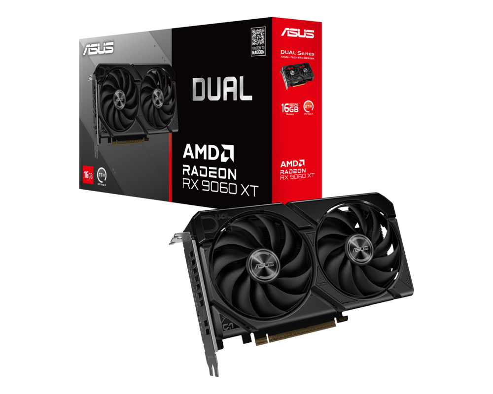 Видеокарта Asus Dual RX 9060XT 16GB GDDR6 14