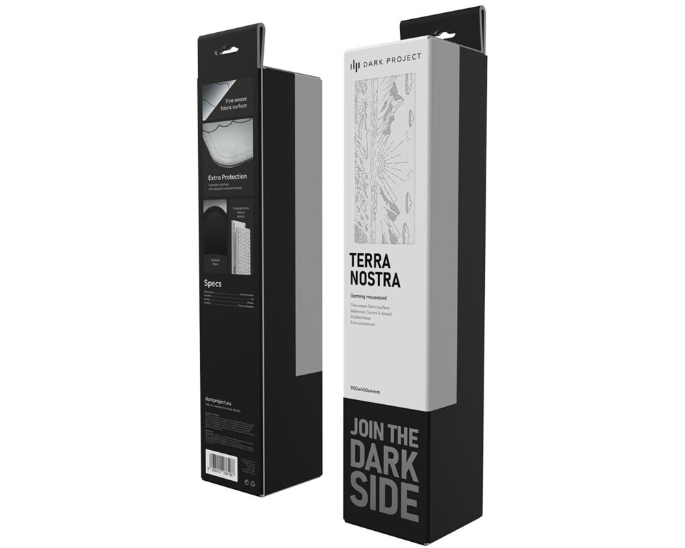 Пад за мишка Геймърски Dark Project - Nostra White XL 9