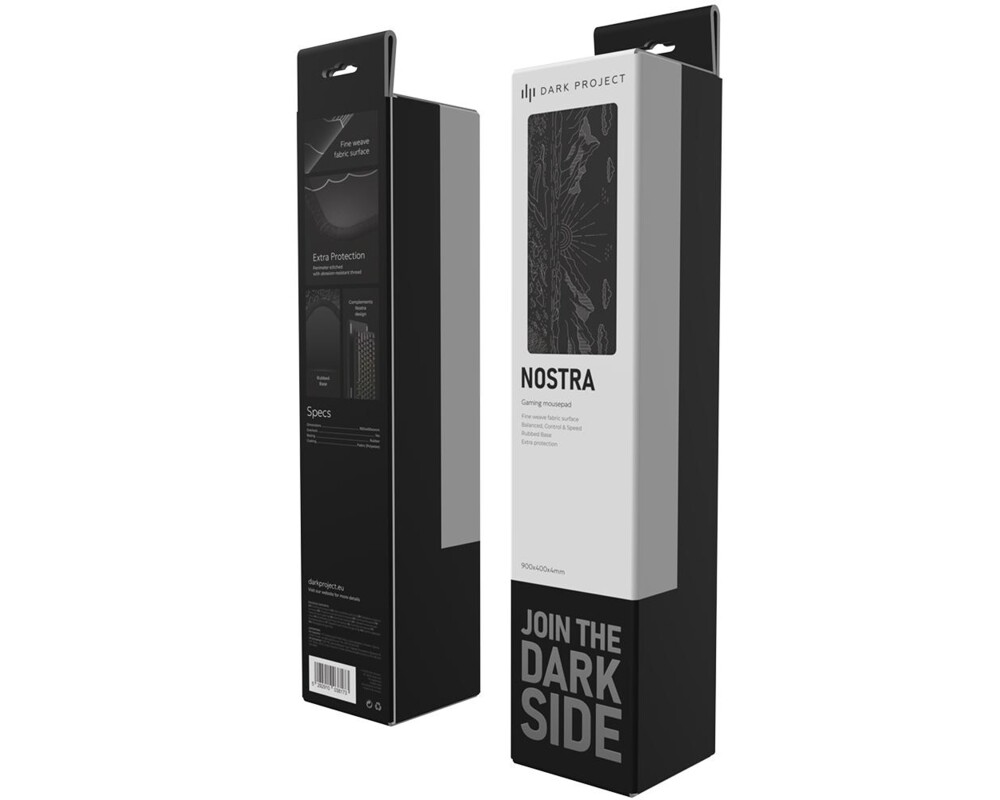 Пад за мишка Геймърски Dark Project - Nostra Black XL 9
