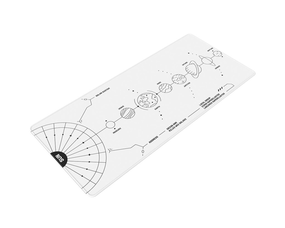 Пад за мишка Геймърски Dark Project - Terra Nova White XL 2