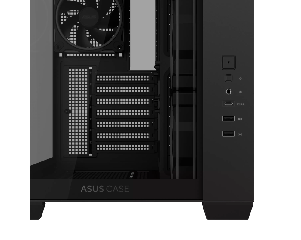 Кутия ASUS A32 PLUS Tempered Glass + 4 ARGB Вентилатора - Black 13