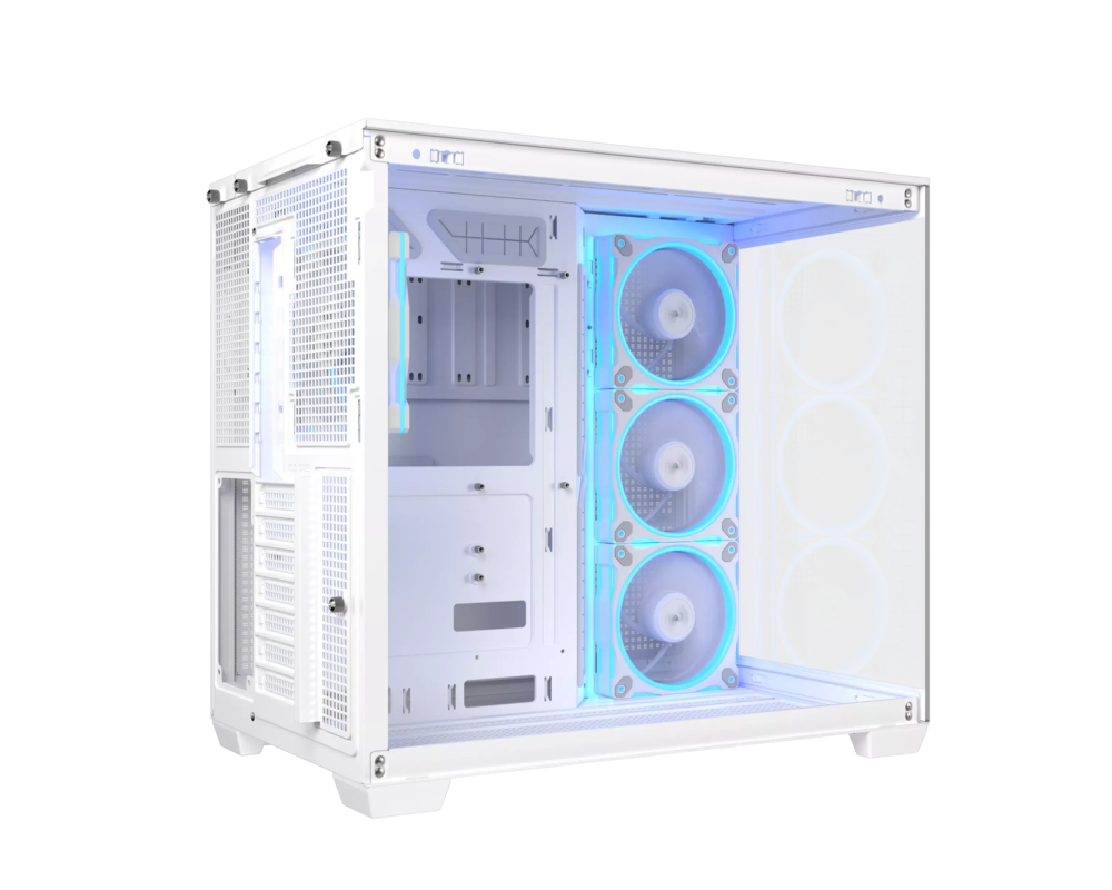 Кутия ASUS A32 PLUS Tempered Glass + 4 ARGB Вентилатора - White 9