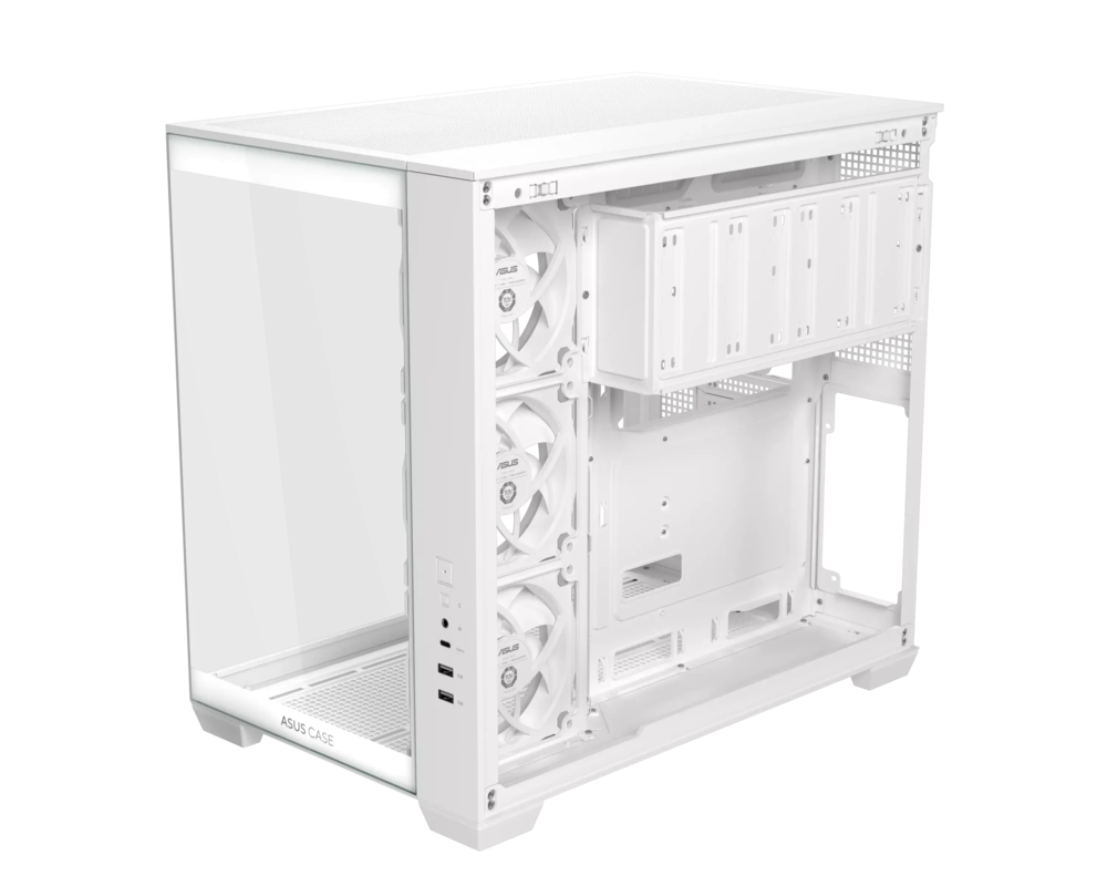 Кутия ASUS A32 PLUS Tempered Glass + 4 ARGB Вентилатора - White 10
