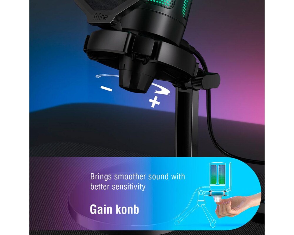 Микрофон FIFINE A6NEO RGB - Black 6