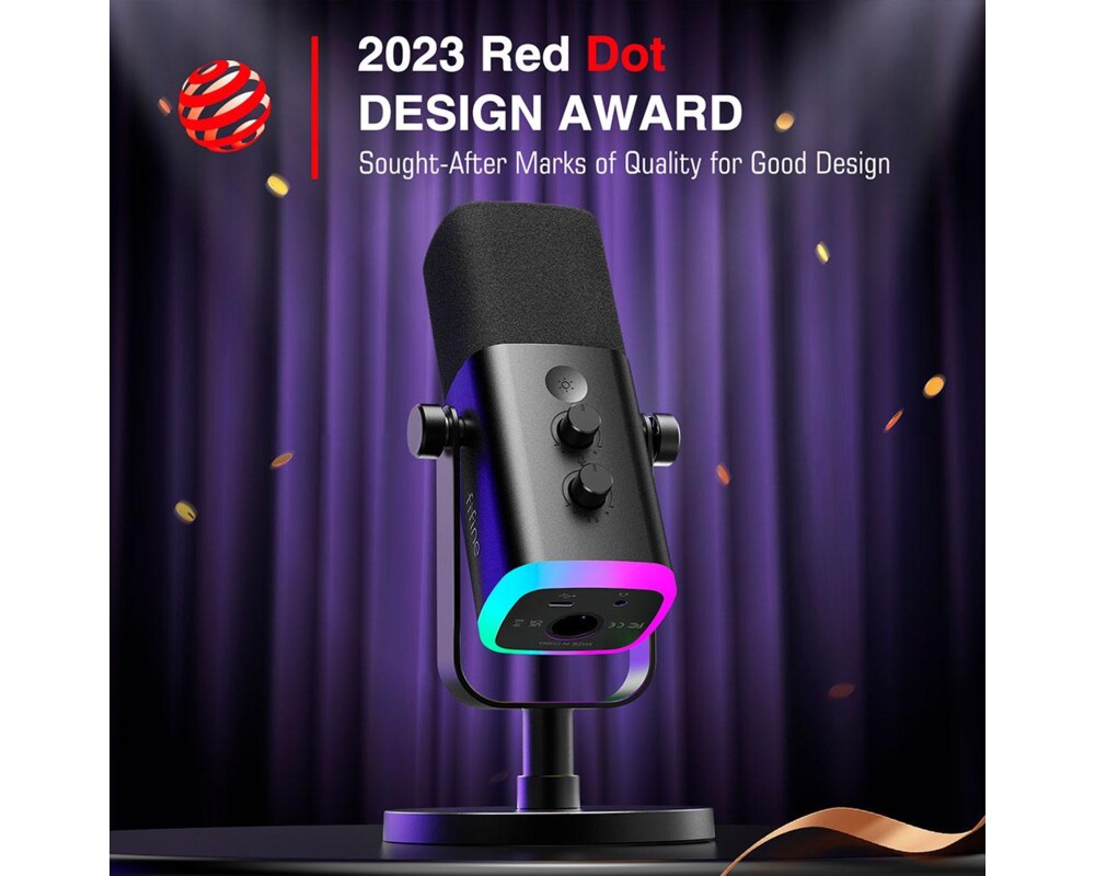 Микрофон FIFINE AM8 Dynamic RGB XLR/USB- Black 8