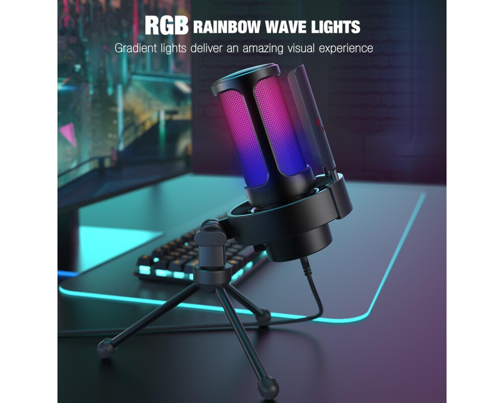Микрофон FIFINE A8V RGB - Black 5