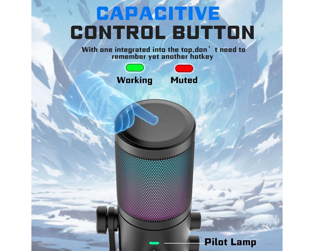 Микрофон FIFINE AM6 RGB - Black 5