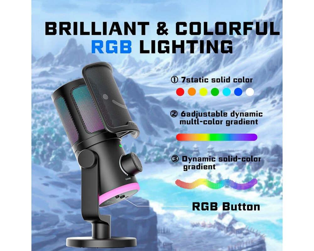 Микрофон FIFINE AM6 RGB - Black 6