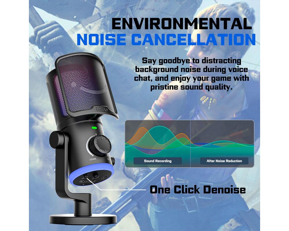 Микрофон FIFINE AM6 RGB - Black 10