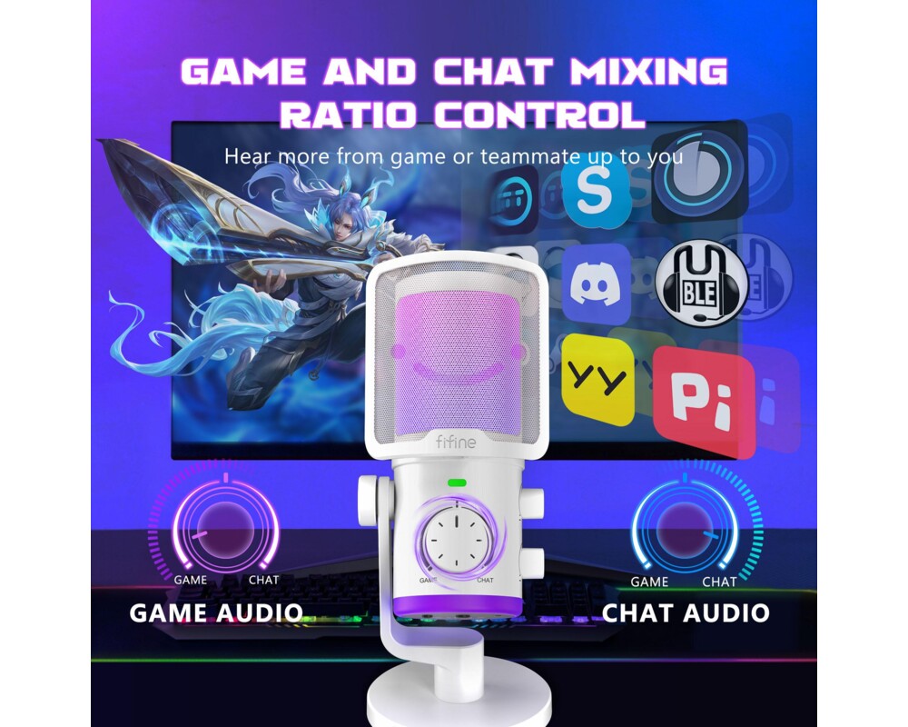 Микрофон FIFINE AM6 RGB - White 4
