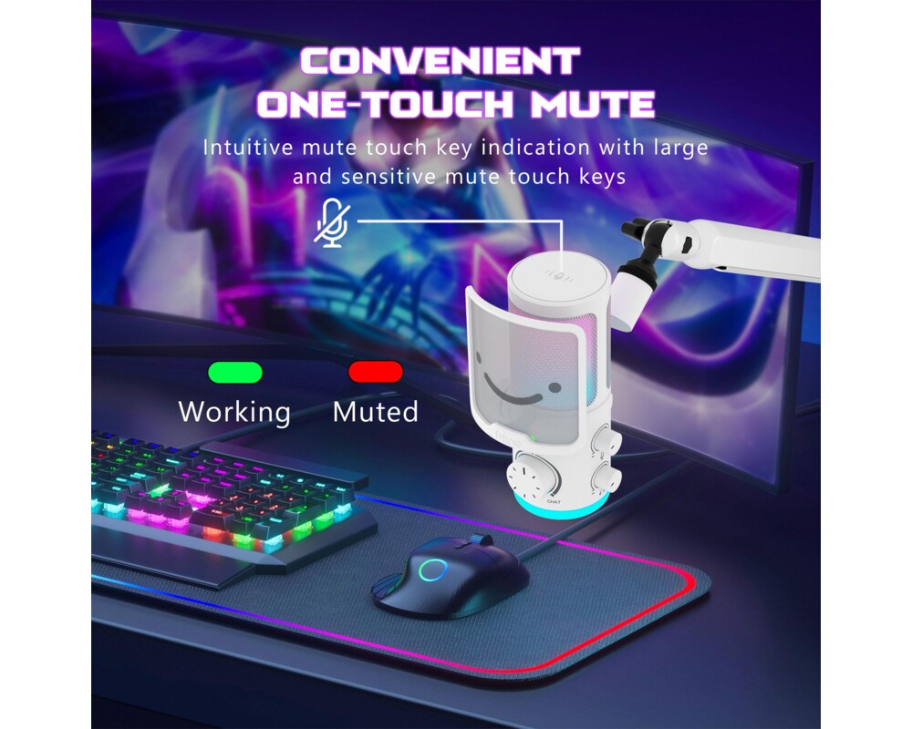 Микрофон FIFINE AM6 RGB - White 7