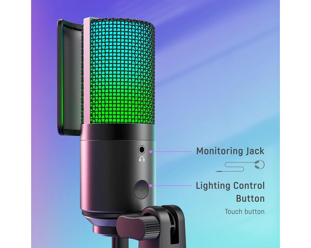 Микрофон FIFINE K669 PRO2 RGB - Black 5