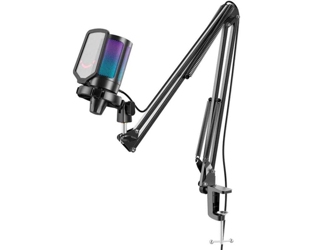 Микрофон със стойка FIFINE A6T RGB - Black 2