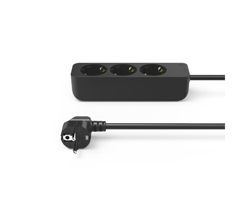 Разклонител HAMA Разклонител 3гнезда, 1.4м,черен 12