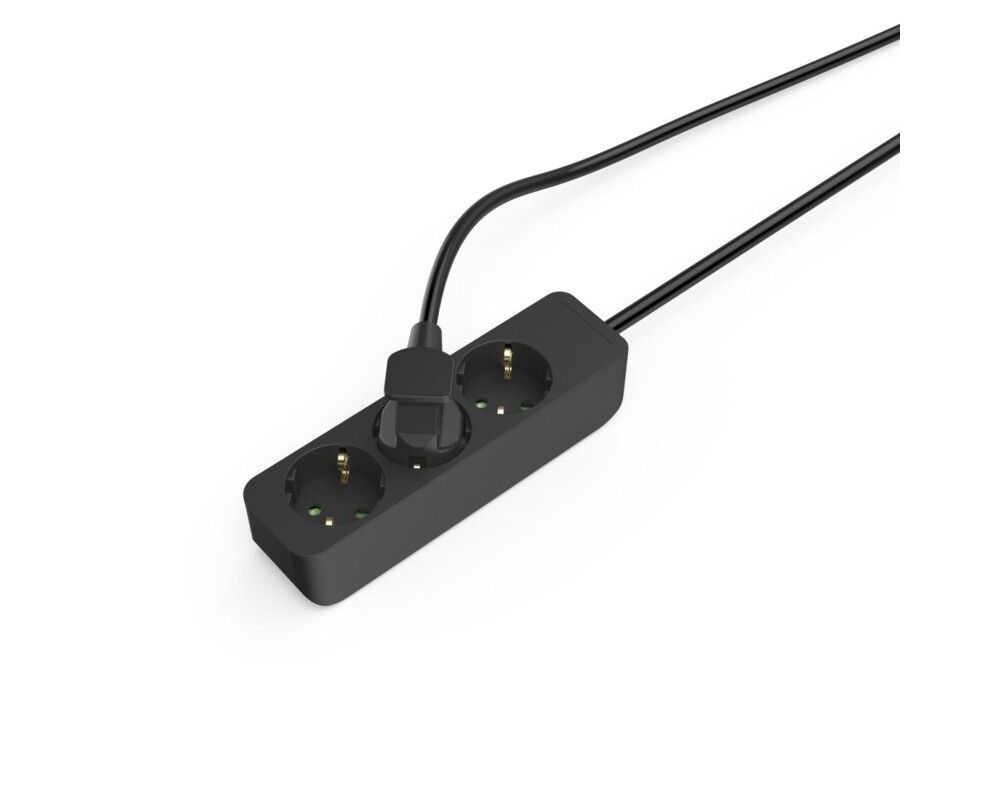 Разклонител HAMA Разклонител 3гнезда, 1.4м,черен 8