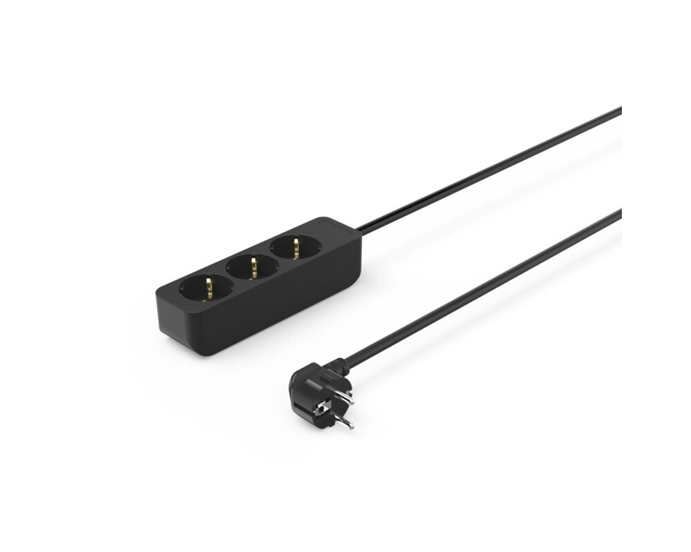 Разклонител HAMA Разклонител 3гнезда, 1.4м,черен 10