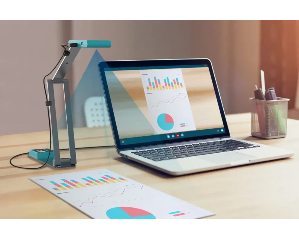 Мобилнен скенер Документна камера с преносим скенер-визуализатор IRIScan VISUALIZER 7 Dislexic , 4K, USB-C 11
