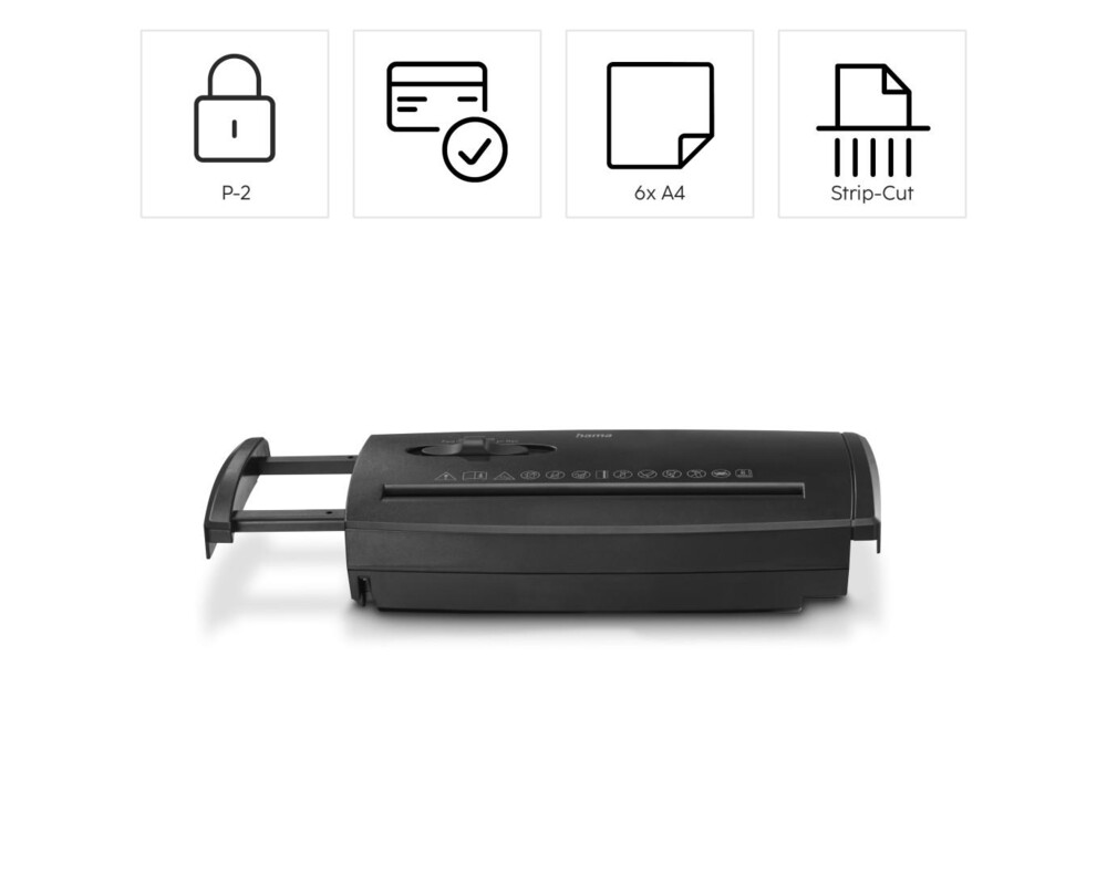 Шредер HAMA Шредер „Classic S60“, ниво на сигурност P2 T2 E2 10