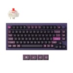 <span>Клавиатура</span> Безжична механичка клавиатура Keychron Q1 MAX Gateron Jupiter Red Switch - Purple <span class='catalog-num-in-name'>Q1M-V1</span> - 