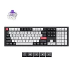 <span>Клавиатура</span> Безжична механичка клавиатура Keychron Q6 HE QMK Gateron Double-Rail Magnetic Switch - Carbon Black <span class='catalog-num-in-name'>Q6H-M1</span> - 