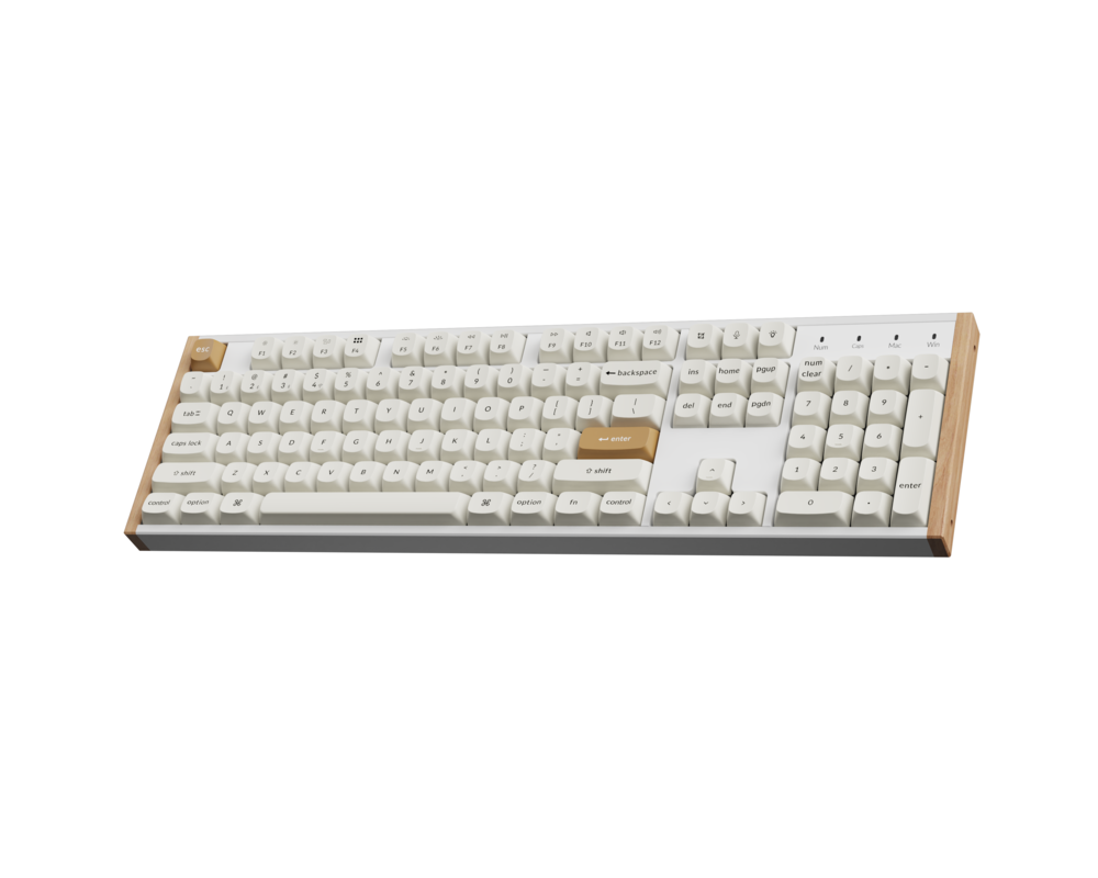 Клавиатура Геймърска безжична Механична клавиатура Keychron K10 HE Magnetic Switch - White Special Edition 3