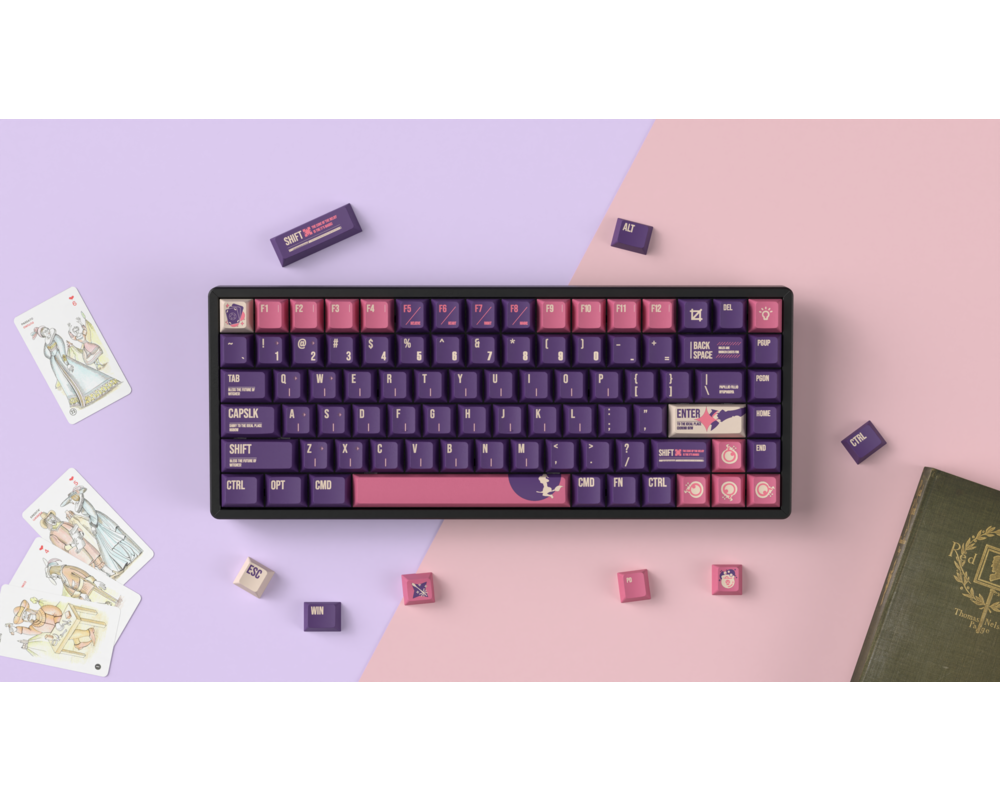 Геймърски аксесоари Капачки за механична клавиатура Keychron Cherry Profile Dye-Sub PBT Full Keycap Set - Lunar White 3