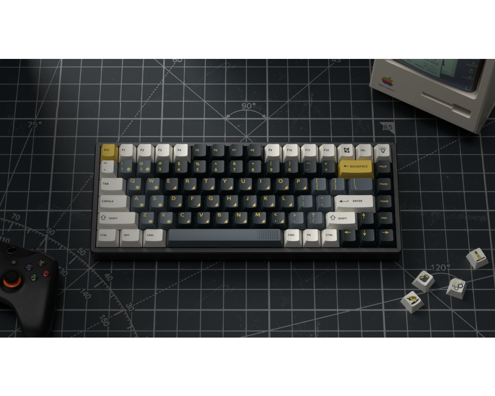 Геймърски аксесоари Капачки за механична клавиатура Keychron Cherry Profile Dye-Sub PBT Full Keycap Set - Retro Garage 3