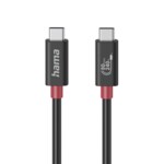 <span>Кабел</span> HAMA Кабел USB-C еMarker, USB 4 Gen 4, 80 Gbit/s, 1 м, 5 A, 240 W ,черен <span class='catalog-num-in-name'>HAMA-200799</span> - 