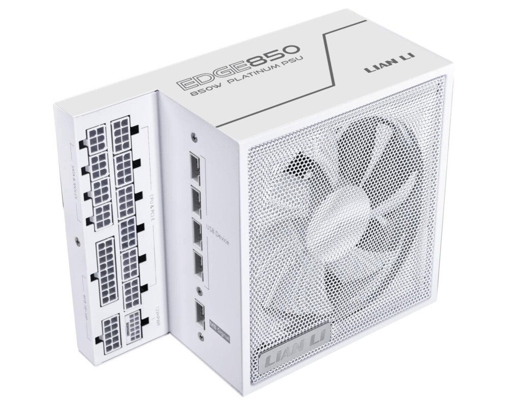Захранване Lian Li EDGE EG0850 White 850W 80+ Platinum PCIe 5.1, ATX 3.1