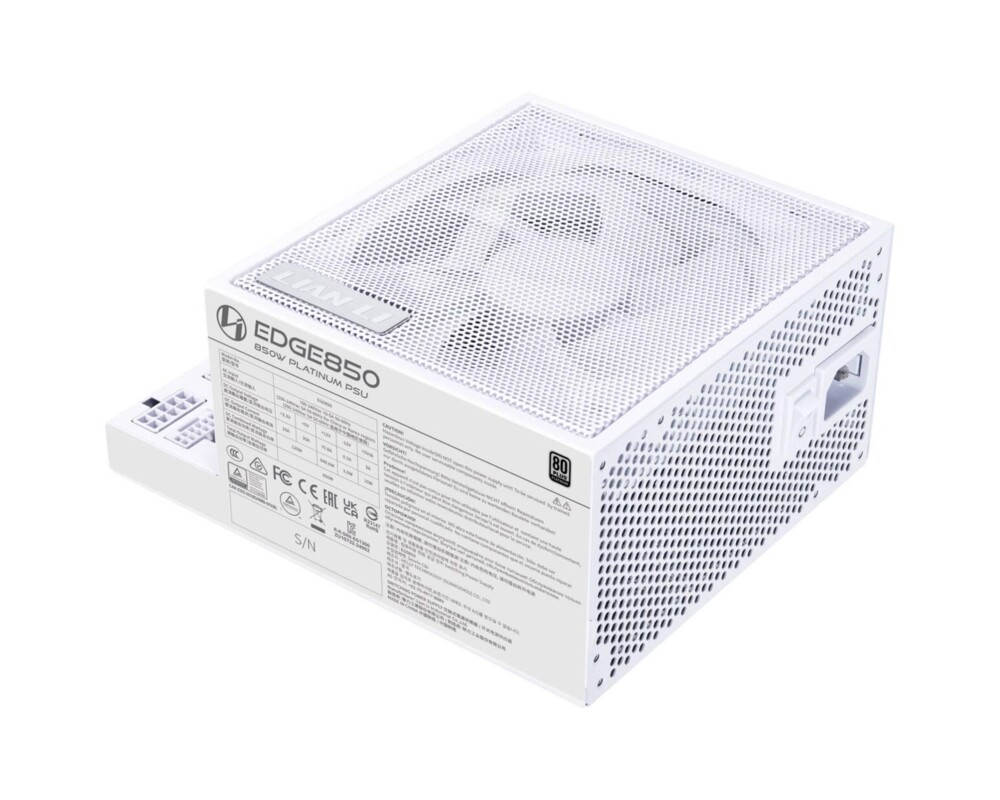 Захранване Lian Li EDGE EG0850 White 850W 80+ Platinum PCIe 5.1, ATX 3.1 4