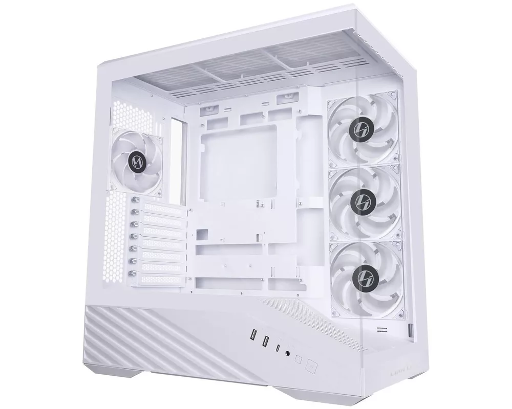 Кутия Lian Li Vector V100R ARGB Mid-Tower, Tempered Glass - White 2