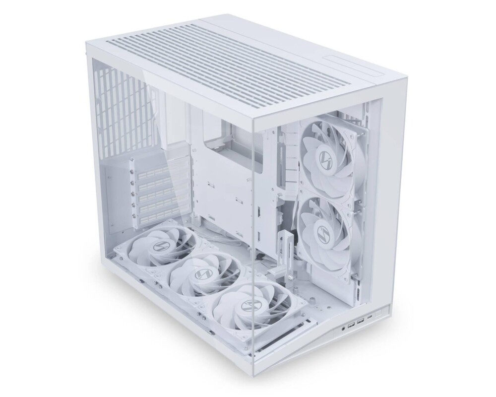 Кутия Lian Li O11 Dynamic Mini V2 Flow + 5 Вентилатора, Mini-Tower - White 2