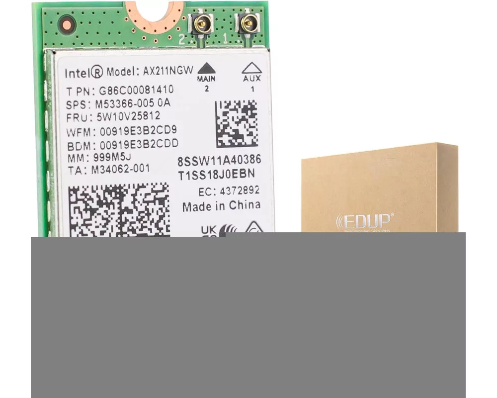 Мрежова карта Intel Wi-Fi 6E AX211 Gig+2230 2x2 AX R2 6GHz+ AX211.NGWG 2