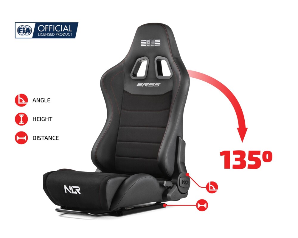 Геймърски стол Спортна седалка за симулатор Next Level Racing ERS5 Elite Reclining Seat 7