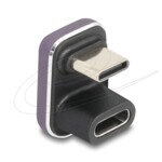 <span>Адаптери</span> Delock Адаптер USB-C мъжко към женско USB-C, под 180° , 40 Gbps PD 3.1 240 W , U-образен 8K 60 Hz metal <span class='catalog-num-in-name'>DELOCK-60737</span> - 