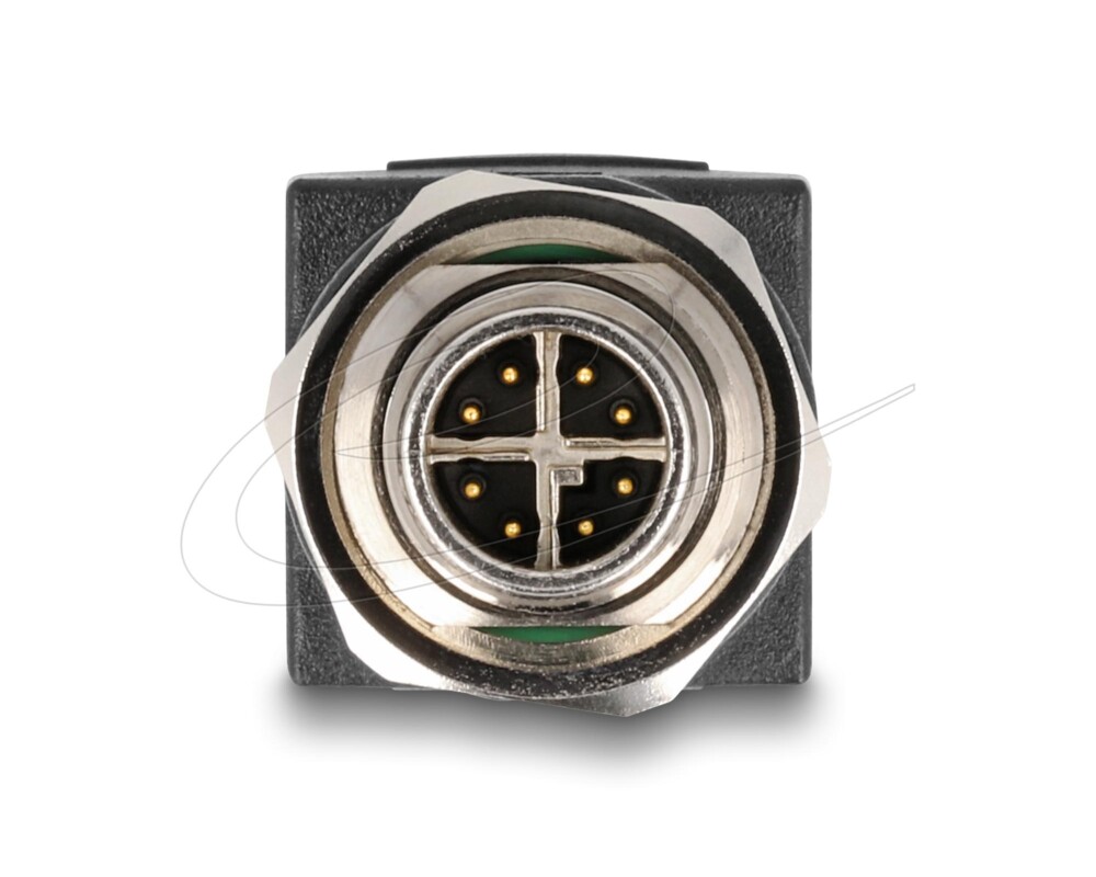 Адаптери Delock X-coded 8 pin мъжко към RJ45 jack straight 2