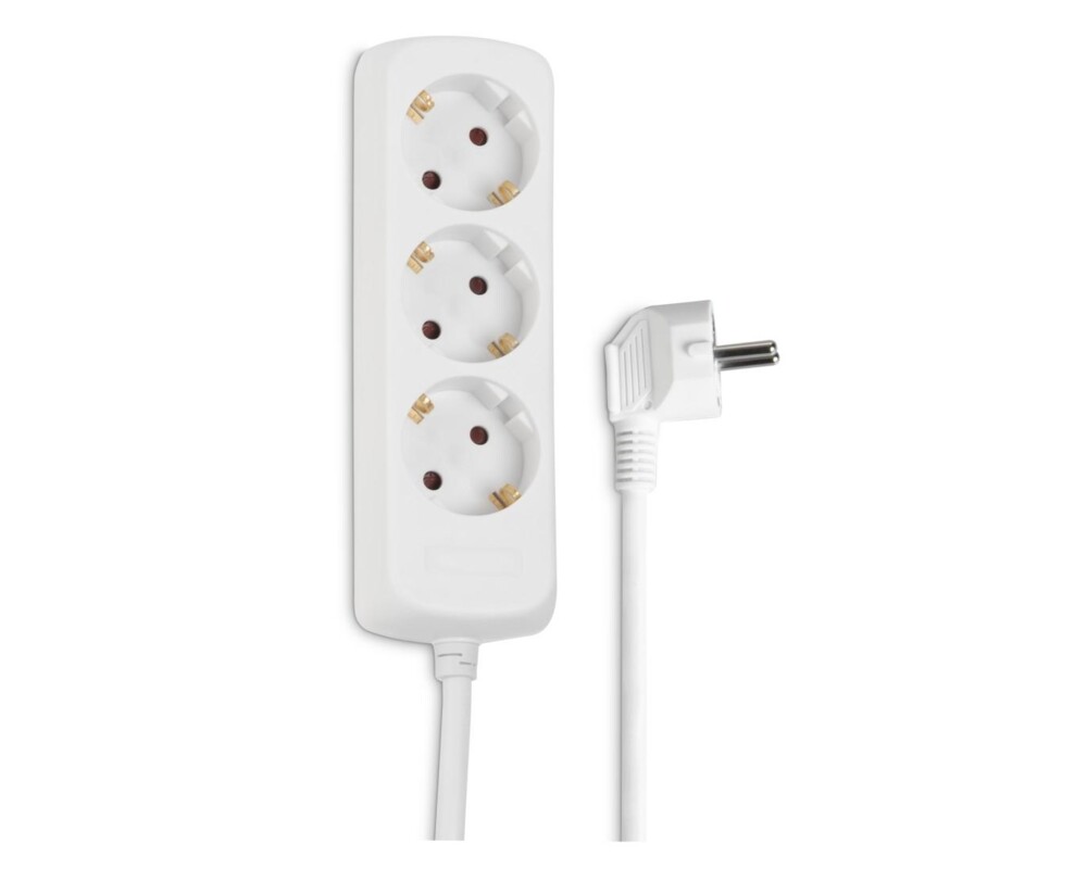 Разклонител HAMA Разклонител 3 гнезда, 1.4м, бял 4