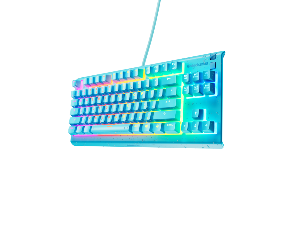 Клавиатура Геймърскa клавиатура SteelSeries Apex 3 TKL Aqua - Quiet Switct, US Layout 2