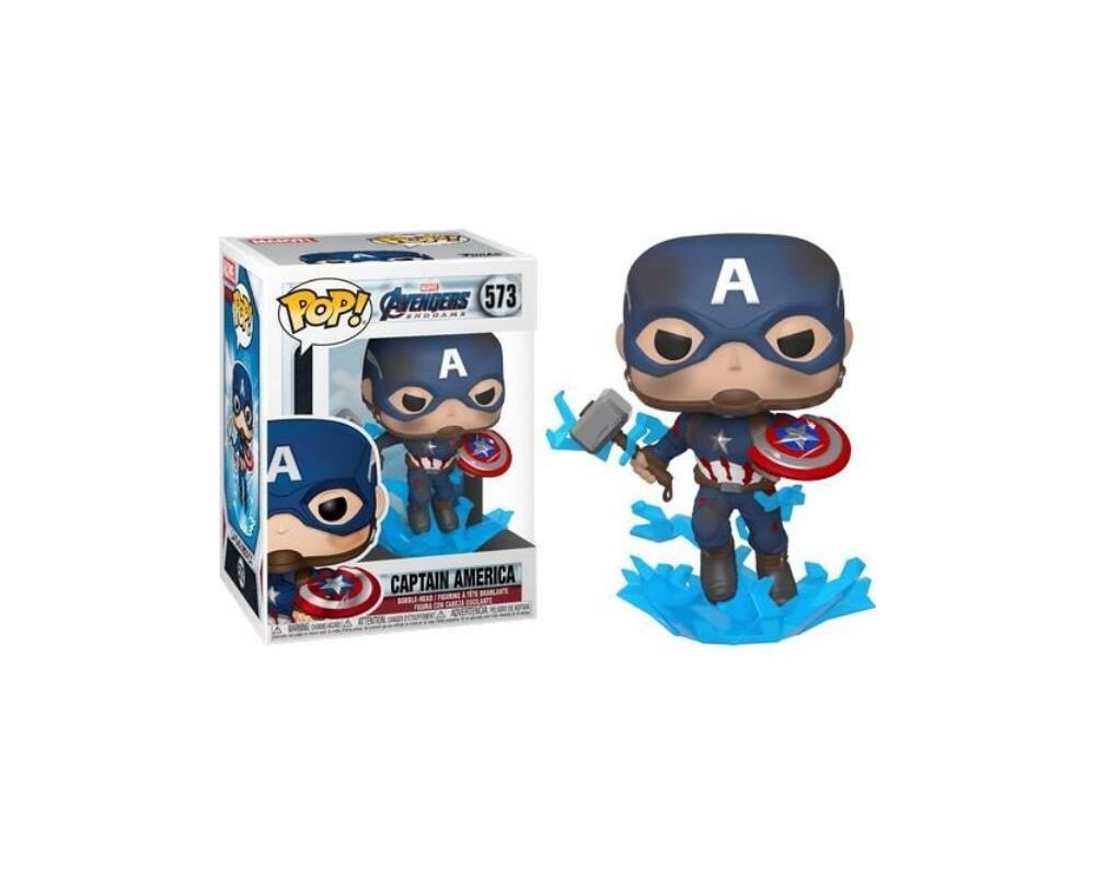 Фигурка Funko Pop! Marvel: Avengers Endgame - Captain America With Broken Shield & Mjolnir #573 2