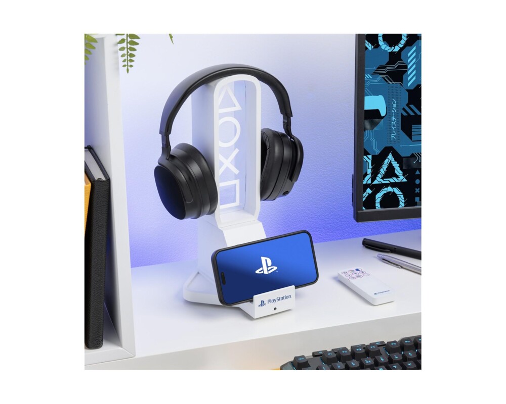 Аксесоар Paladone: Playstation - Desk Headphone Stand With Light 4