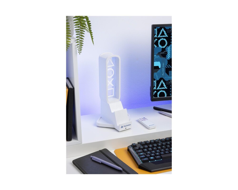 Аксесоар Paladone: Playstation - Desk Headphone Stand With Light 6