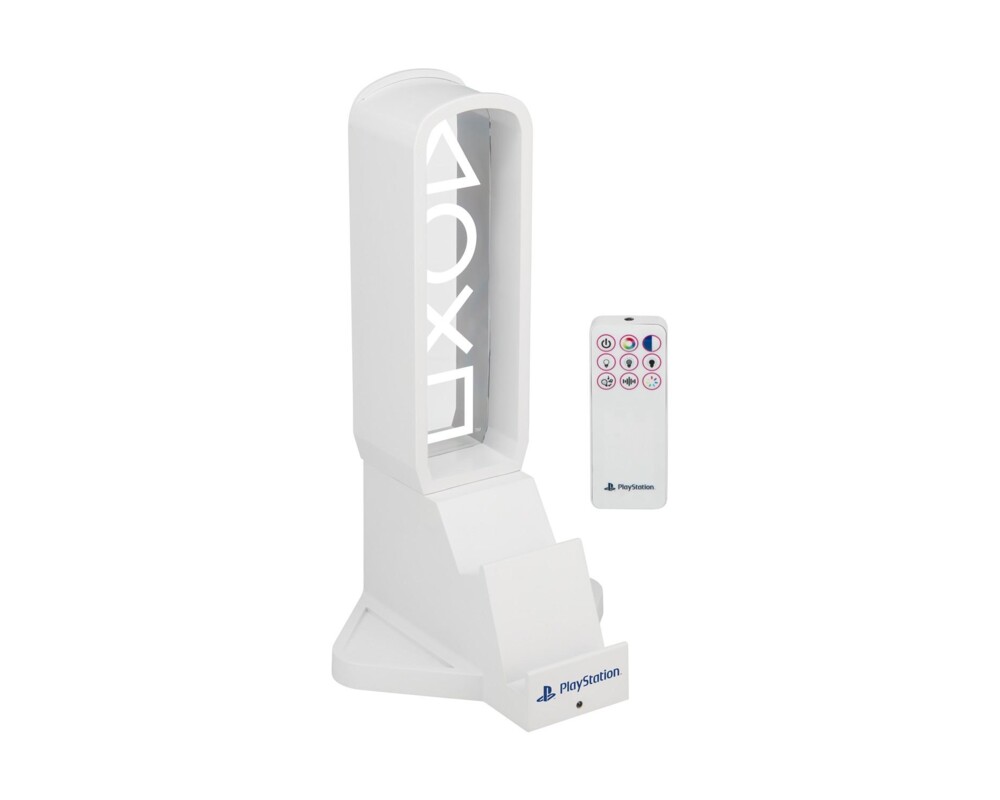 Аксесоар Paladone: Playstation - Desk Headphone Stand With Light 2