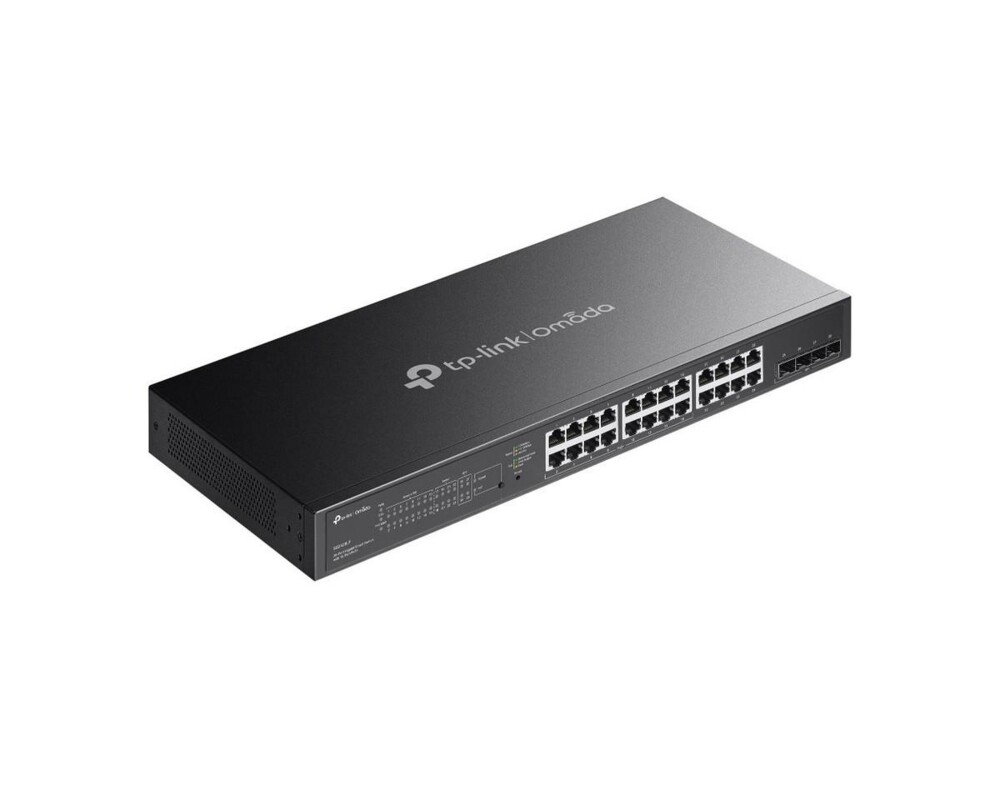Оптичен преходник ТП Линк /TP-LINK/ Комутатор управляем SG2428LP, 16Gb PoE+ports, 8Gb ports+4xSFP 3