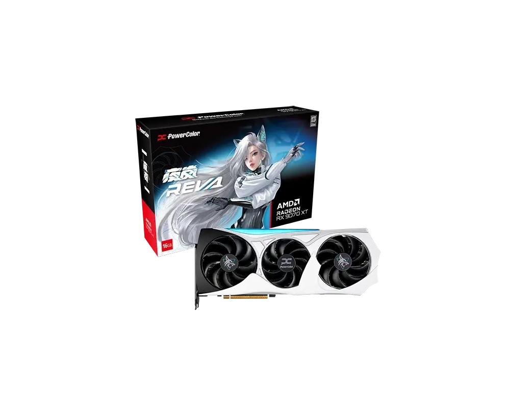 Видеокарта PowerColor Radeon RX 9070 XT HELLHOUND OC REVA EDITION 16GB GDDR6 9