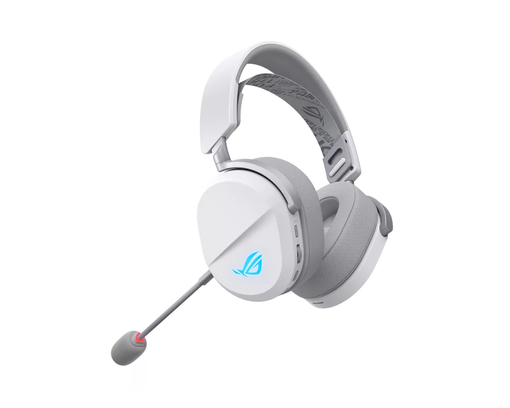 Слушалки Геймърски безжични слушалки ASUS ROG Pelta White - USB-C, Aura Sync RGB 3