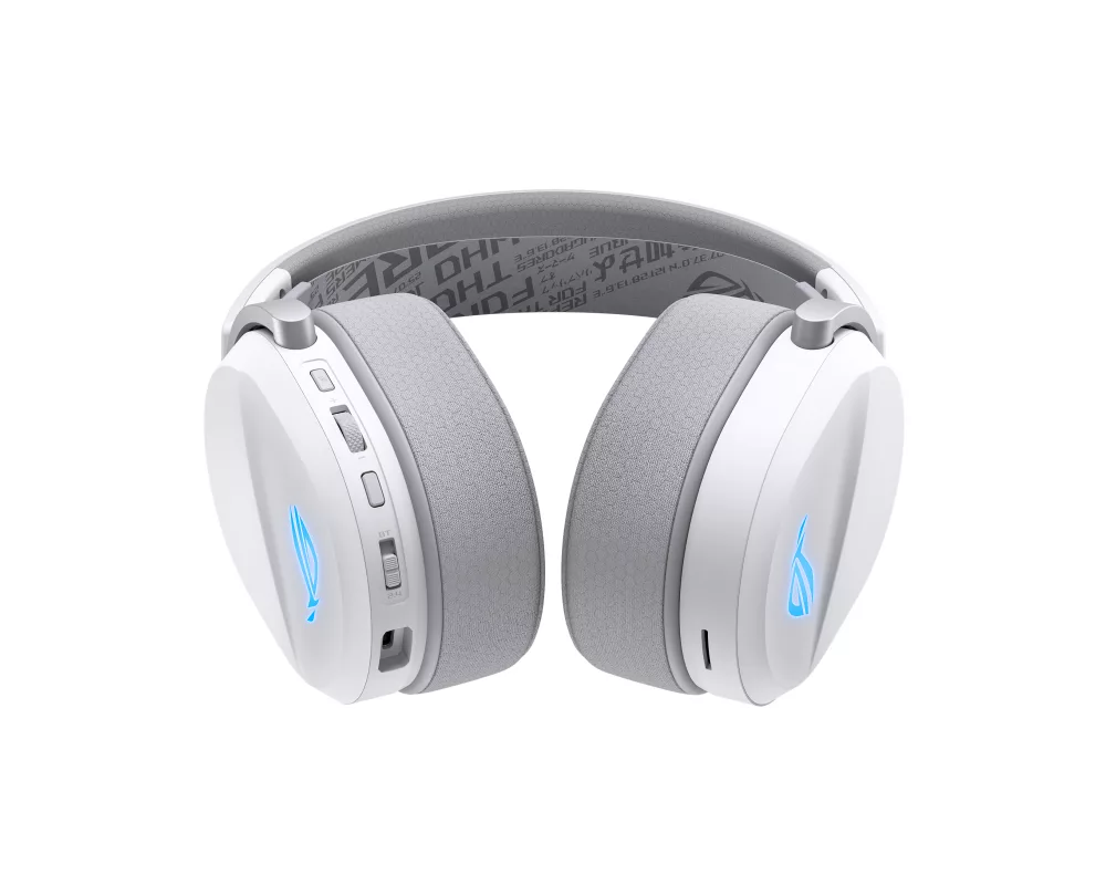 Слушалки Геймърски безжични слушалки ASUS ROG Pelta White - USB-C, Aura Sync RGB 4