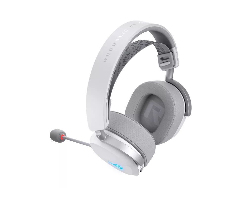 Слушалки Геймърски безжични слушалки ASUS ROG Pelta White - USB-C, Aura Sync RGB 6